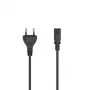 Hama 00200777 Netzkabel Schwarz 2,5 m CEE7/16 IEC C7