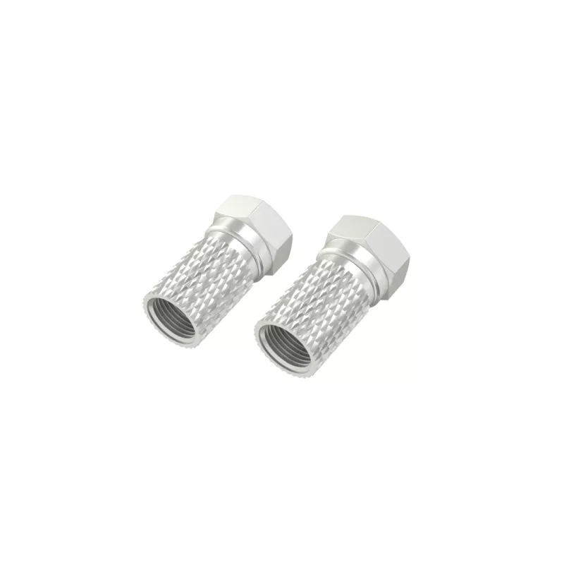 Hama 00205205 Koaxial-Steckverbinder, F-Typ, 2 Stück