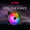XPG HURRICANE 120 ARGB PWM Schwarz, Lüfter, 12 cm, 600 RPM, 2000 RPM, Schwarz