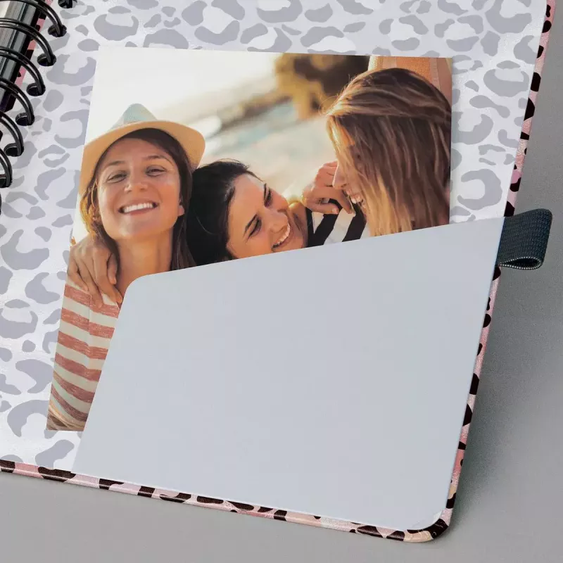 Sigel Jolie JN653 Schreibheft A5 120 Blatt Apricot Schwarz Pink