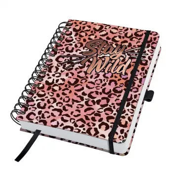 Sigel Jolie JN653 Schreibheft A5 120 Blatt Apricot Schwarz Pink