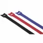 Hama 00221005 Kabelbinder Klett-Kabelbinder Nylon Schwarz, Blau 12 Stück