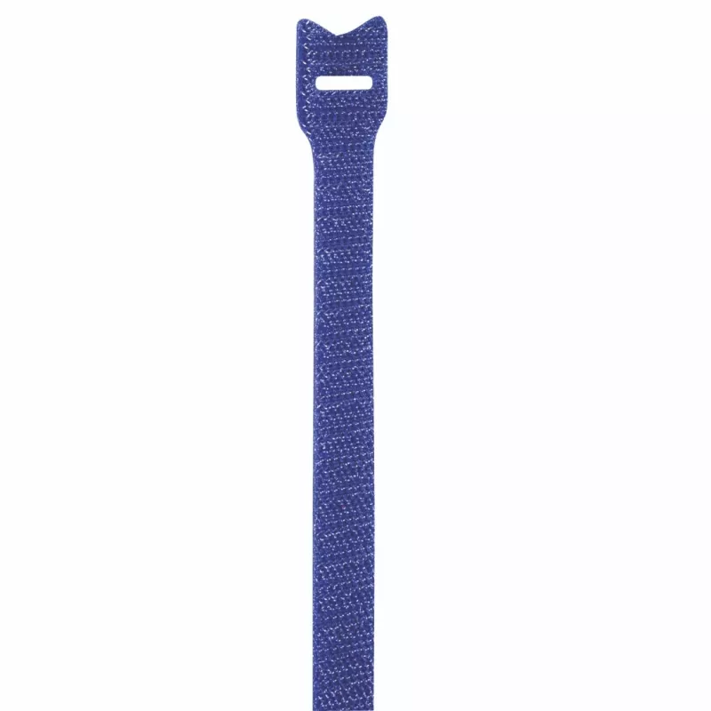 Hama 00221005 Kabelbinder Klett-Kabelbinder Nylon Schwarz, Blau 12 Stück