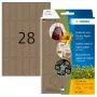 HERMA 2071 Selbstklebeetiketten - Abgerundetes Rechteck - Permanent - Braun - 12x40mm - 672 Stück