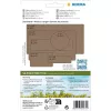 HERMA 2074 Selbstklebeetiketten – Abgerundetes Rechteck, permanent haftend, braun, 52x82 mm, 96 Stück