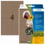 HERMA 2074 Selbstklebeetiketten – Abgerundetes Rechteck, permanent haftend, braun, 52x82 mm, 96 Stück