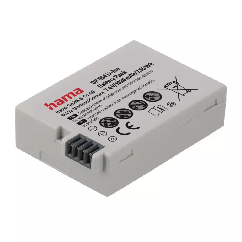 Hama DP 554 Lithium-Ionen-Akku 1020 mAh für Kamera