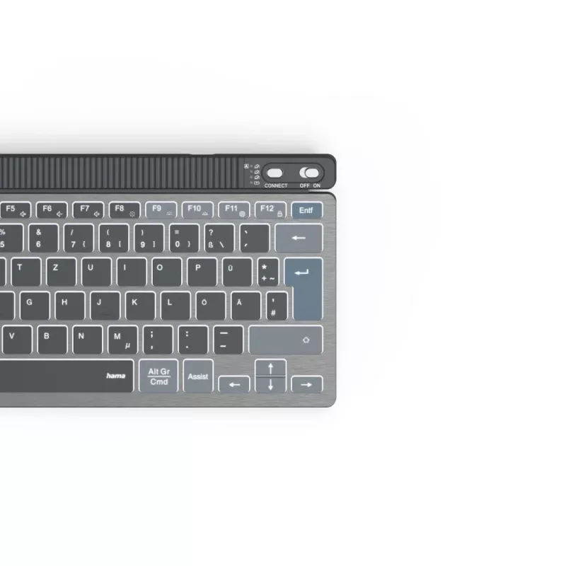 Hama WK-700 Tastatur Home/Office Bluetooth QWERTZ Deutsch Anthrazit, Schwarz, Blau