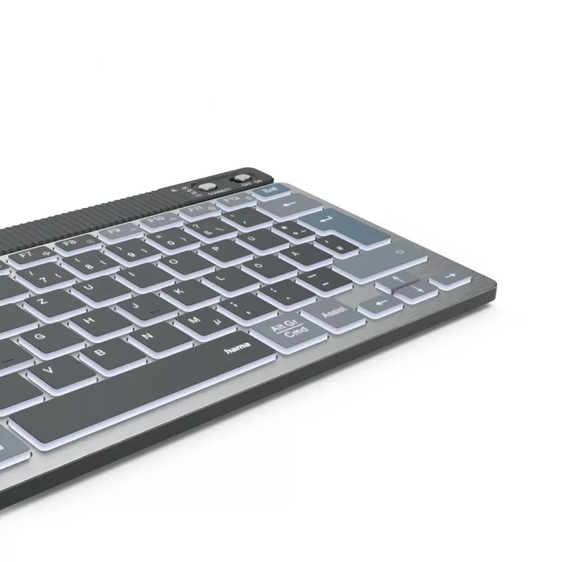 Hama WK-700 Tastatur Home/Office Bluetooth QWERTZ Deutsch Anthrazit, Schwarz, Blau