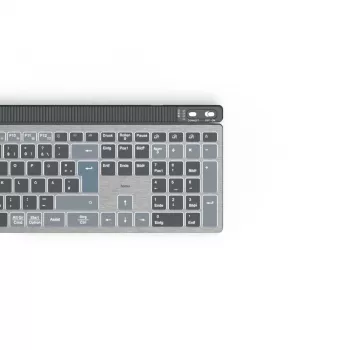 Hama WK-750 Tastatur Home/Office Bluetooth QWERTZ Deutsch Anthrazit, Schwarz, Blau