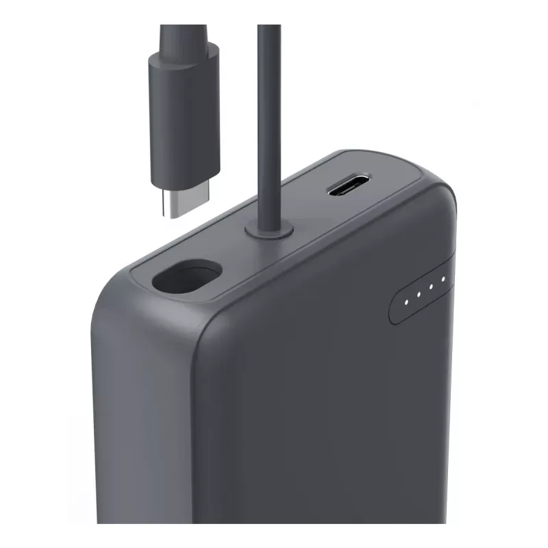 Hama „Travel“ Power Pack mit Kabel, 10.000 mAh, 2 Ausgänge: 2x USB-C, Anthrazit