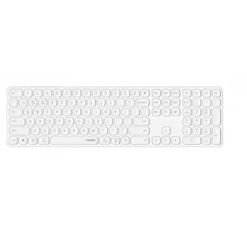 Bluetooth-Tastatur Rapoo 00228034 QWERTZ Deutsch kabellos Weiß