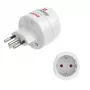 Hama 00223484 Netzstecker-Adapter Typ J Typ C (Eurostecker) Weiß