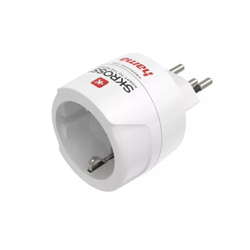 Hama 00223484 Netzstecker-Adapter Typ J Typ C (Eurostecker) Weiß