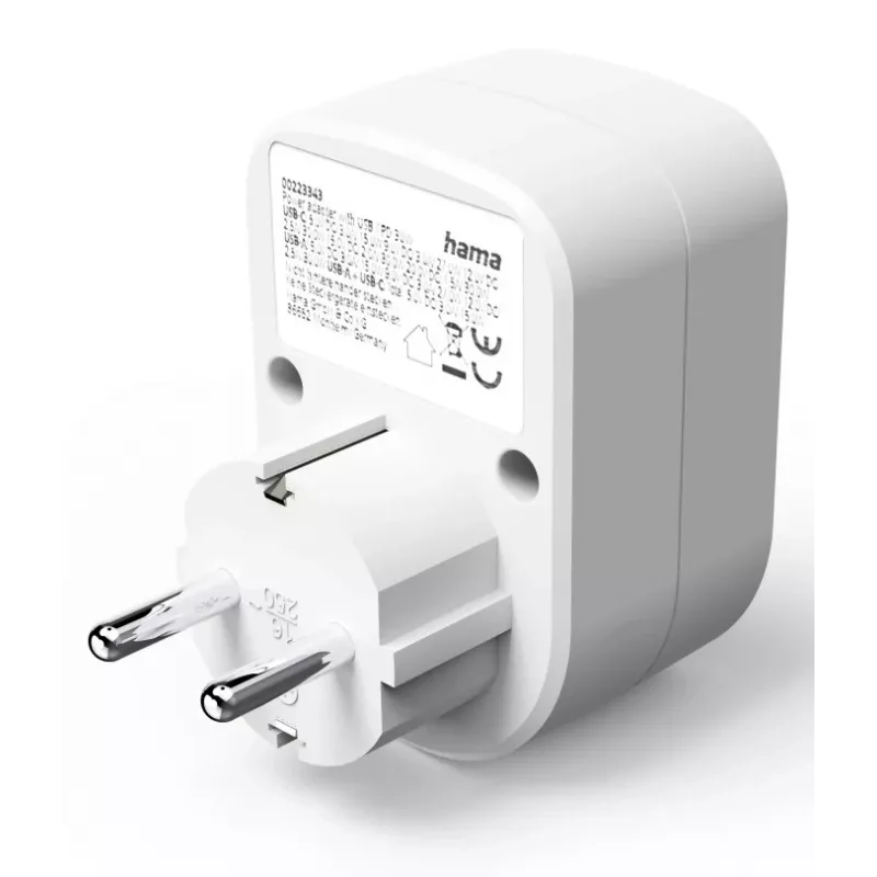 Hama 00223343 Stromverlängerung 1 AC-Ausgang Innenbereich Weiß