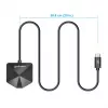 Manhattan USB-C & USB-A Combo-Dock/Hub, Ports (4): USB-A (x2) und USB-C (x2), 5 Gbit/s (USB 3.2 Gen1 auch bekannt als USB 3.0), abgewinkelte Form für einfachen Zugang zu den Ports, USB-betrieben (kein externes Netzteil erforderlich)