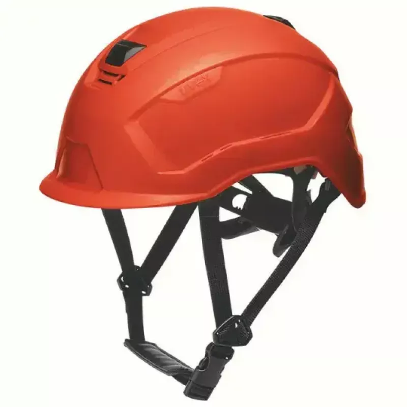 Sicherheits-Kopfschutz UVEX 9731333 — HDPE-Kunststoff, rot, verstellbar 51–65 cm