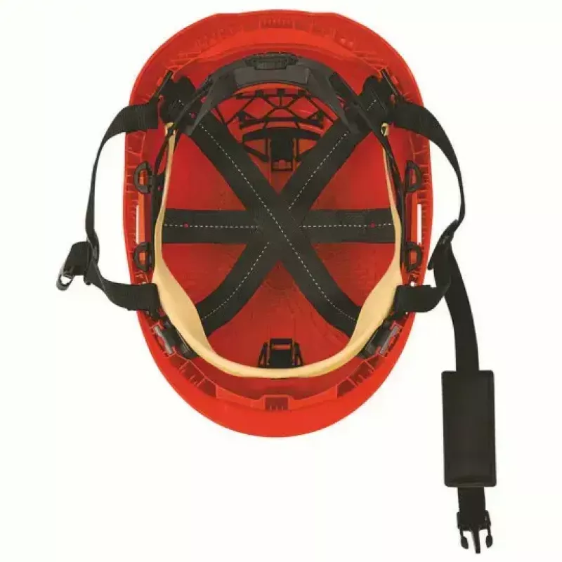 Sicherheits-Kopfschutz UVEX 9731333 — HDPE-Kunststoff, rot, verstellbar 51–65 cm