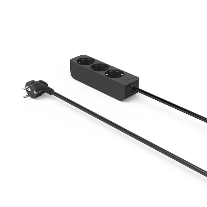 Hama 00223012 Stromverlängerung 1,4 m 3 AC-Ausgänge Innenbereich Schwarz