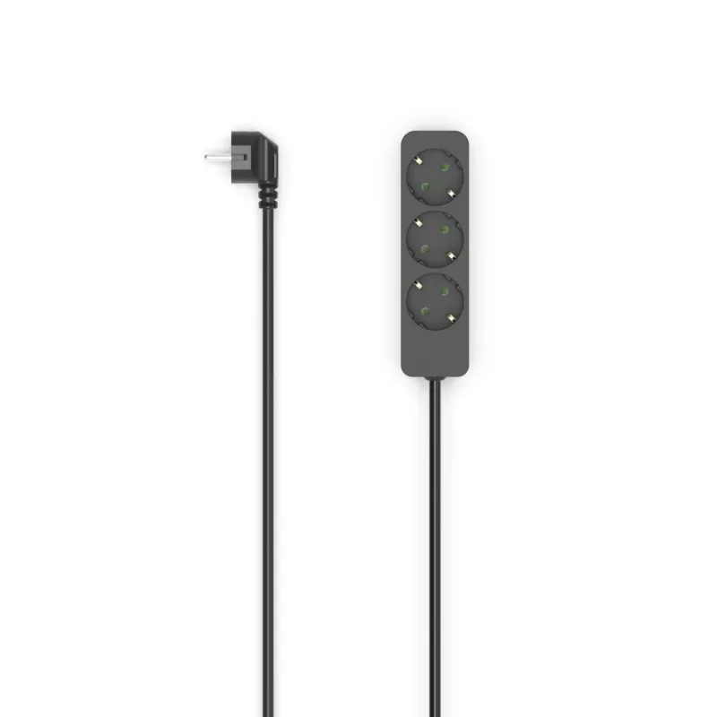 Hama 00223012 Stromverlängerung 1,4 m 3 AC-Ausgänge Innenbereich Schwarz