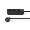 Hama 00223012 Stromverlängerung 1,4 m 3 AC-Ausgänge Innenbereich Schwarz
