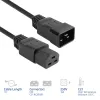 Netzkabel ACT C20–C21 IEC60320 schwarz 1 m, 250 V 16 A