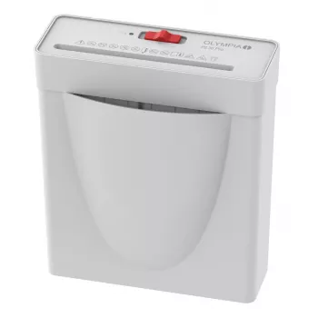Aktenvernichter Olympia PS 36 Pro — Streifenschnitt, 8 L Auffangbehälter, 72 dB, weiß