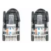 Intellinet Netzwerk-Patchkabel, Cat6, 2 m, Schwarz, CCA, U/UTP, PVC, RJ45, vergoldete Kontakte, rastnasenschutz, Knickschutztülle, lebenslange Garantie