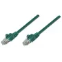 Intellinet Netzwerk-Patchkabel, Cat6, 2 m, Grün, CCA, U/UTP, PVC, RJ45, vergoldete Kontakte, snagless, Knickschutz, lebenslange Garantie