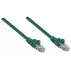 Intellinet Netzwerk-Patchkabel, Cat6, 2 m, Grün, CCA, U/UTP, PVC, RJ45, vergoldete Kontakte, snagless, Knickschutz, lebenslange Garantie