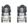 Intellinet Netzwerk-Patchkabel, Cat6, 1,5 m, Schwarz, CCA, U/UTP, PVC, RJ45, vergoldete Kontakte, rastnasenfrei, Zugentlastung, lebenslange Garantie