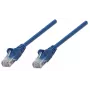 Intellinet Netzwerk-Patchkabel, Cat6, 1,5 m, Blau, CCA, U/UTP, PVC, RJ45, vergoldete Kontakte, rastnasenschutz, Knickschutztülle, Lebenslange Garantie