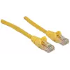 Intellinet Netzwerk-Patchkabel, Cat6, 1 m, Gelb, CCA, U/UTP, PVC, RJ45, vergoldete Kontakte, Snagless, Booted, lebenslange Garantie