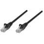 Intellinet Netzwerk-Patchkabel, Cat5e, 2 m, Schwarz, CCA, U/UTP, PVC, RJ45, vergoldete Kontakte, Rastnasenschutz, Knickschutzhülle, Lebenslange Garantie