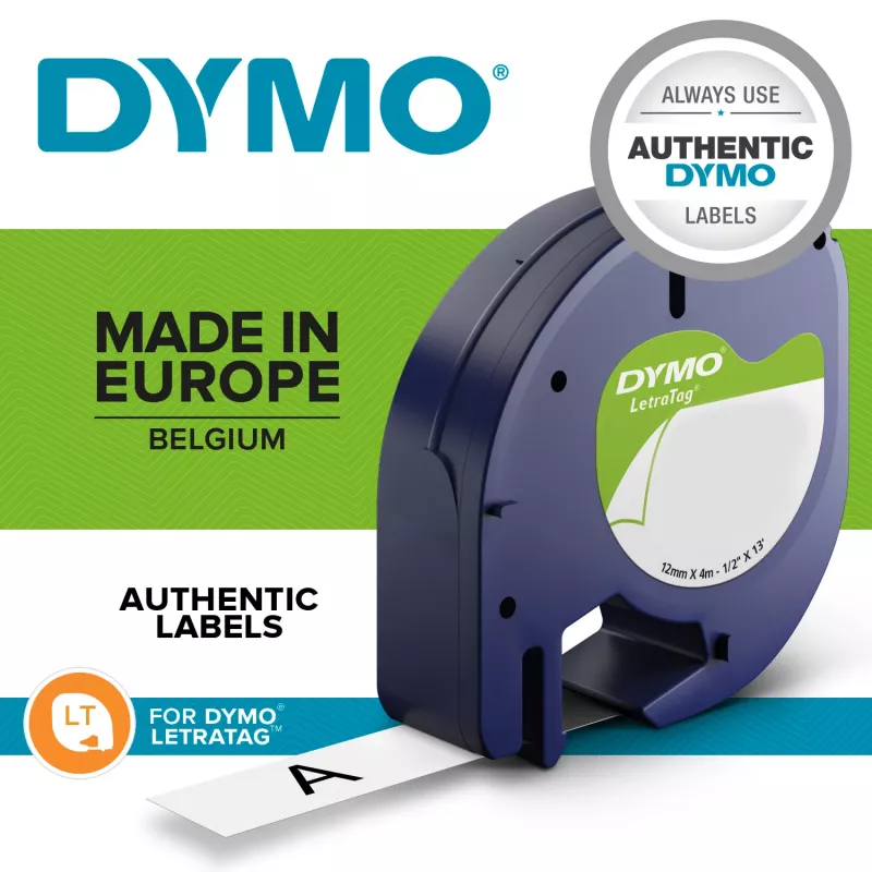 DYMO LetraTag ® 100T - Beschriftungsgerät QWZ, QWERTZ, Thermodirekt / Thermotransfer, Grau