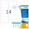 Adressetiketten HERMA Wiederablösbar A4 99,1x38,1 mm weiß 1400 Stück
