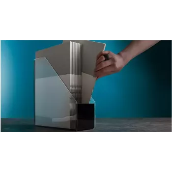 Zeitschriftenständer WEDO 60 1301 Schwarz Transparent