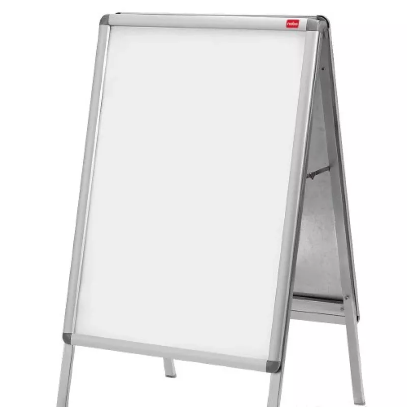 Nobo Essence A2 A-Frame Pavement Sign, Silber, Aluminium, 485 mm, 850 mm