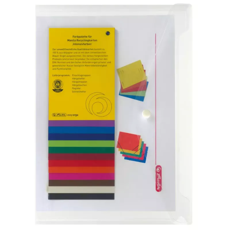 Ordner Herlitz 10657930 aus Polypropylen (PP), transparent, A4