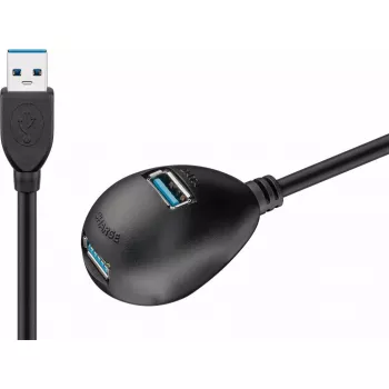 USB 3.0-Verlängerungskabel Goobay 95918 Schwarz