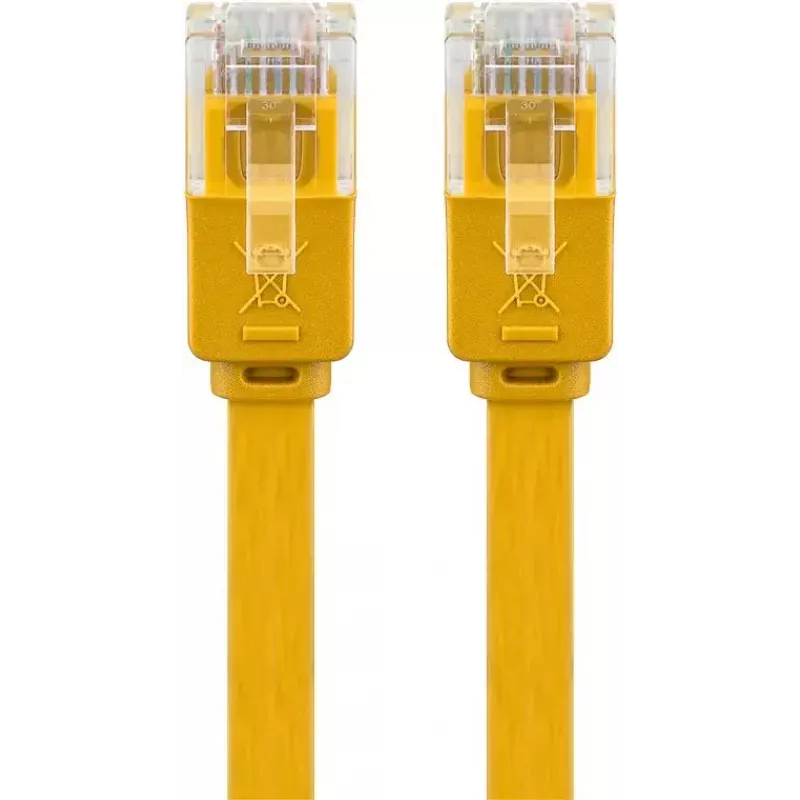 Flaches Patchkabel Goobay CAT 6 1,5m U/UTP Gelb