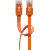 Flach-Patchkabel Goobay CAT 6 U/UTP orange 1,5 m
