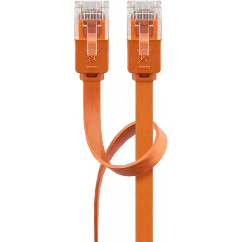 Flach-Patchkabel Goobay CAT 6 U/UTP orange 1,5 m