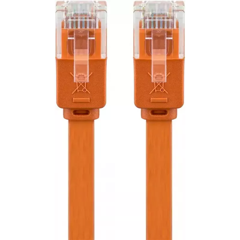 Flach-Patchkabel Goobay CAT 6 U/UTP orange 1,5 m