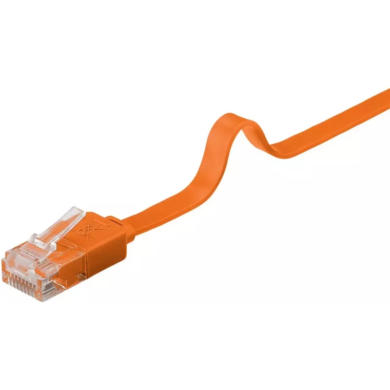 Flach-Patchkabel Goobay CAT 6 U/UTP orange 1,5 m