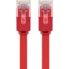 Goobay CAT 6 Flach-Patchkabel U/UTP rot 2 m