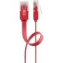 Goobay CAT 6 Flach-Patchkabel U/UTP rot 2 m