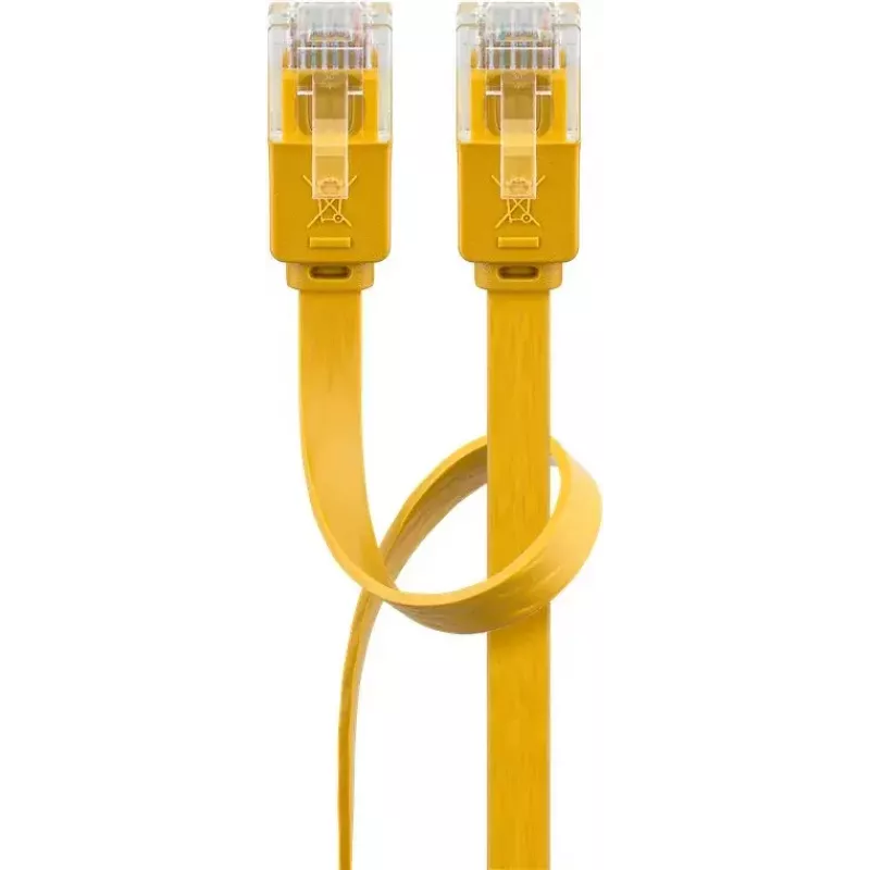Wentronic RJ-45 CAT6 2m Patchkabel, Stecker/Stecker, U/UTP, Gelb (96414)