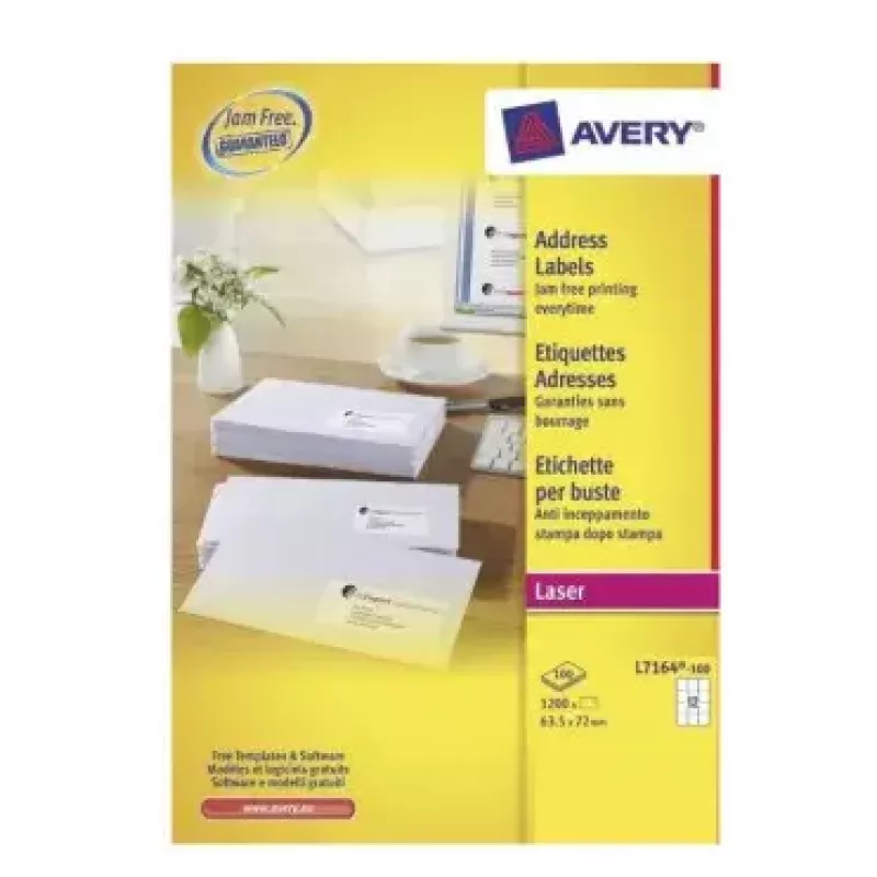 Selbstklebeetiketten Avery L7164-100