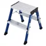 Trittleiter Krause 130082 Aluminium Schwarz Blau